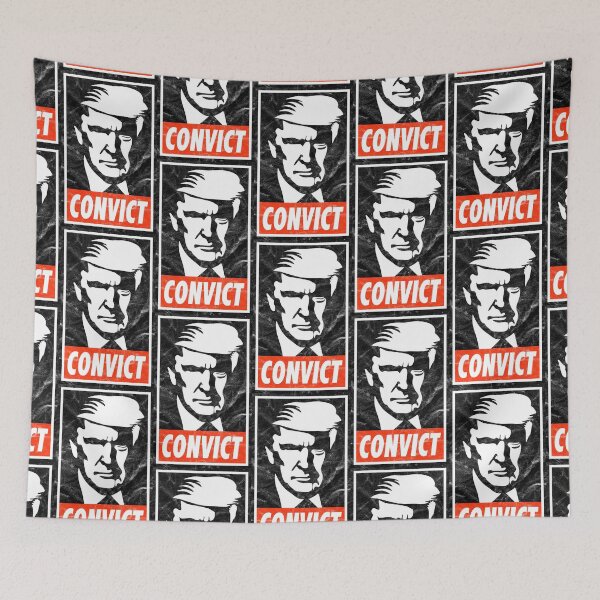 Item preview, Convict Trump (White Worn Look) designed and sold by politicalamity.