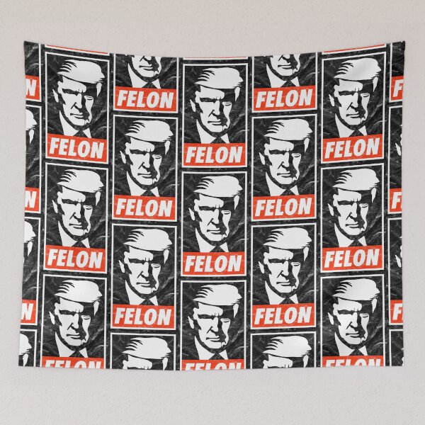 Item preview, Felon Trump (White Worn Look) designed and sold by politicalamity.