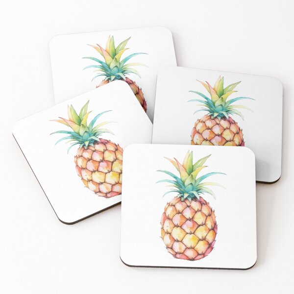 Item preview, Cute Pineapple water color painting designed and sold by RoseAIArtRhythm.