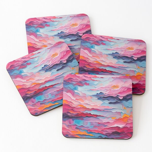 Item preview, red and blue Abstract style painting designed and sold by Cloofur.