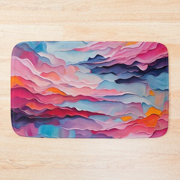 Item preview, red and blue Abstract style painting designed and sold by Cloofur.