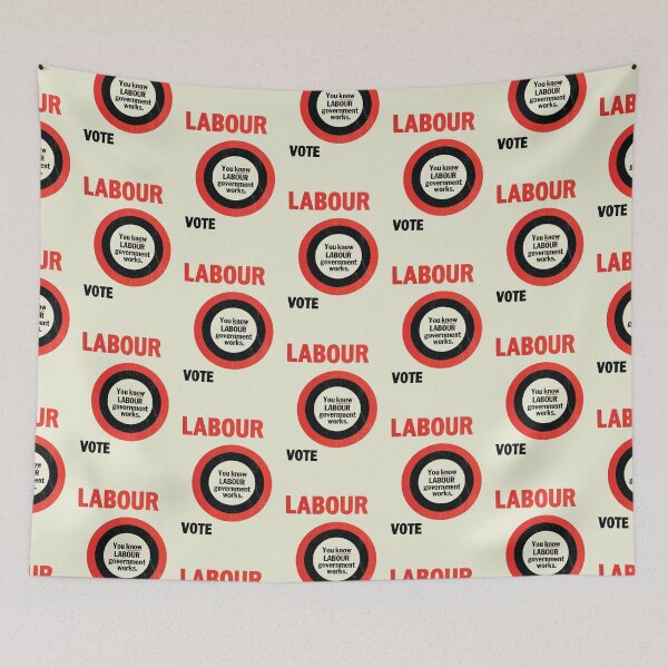 Item preview, Vote Labour (Vintage UK Poster) designed and sold by politicalamity.