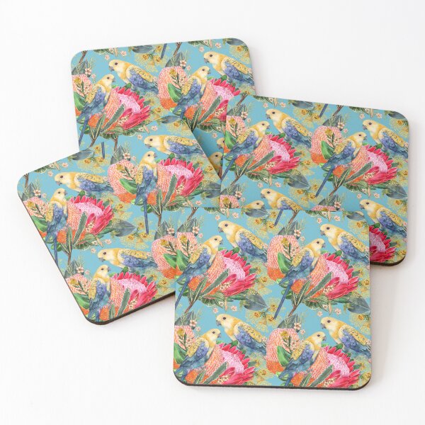 Item preview, Pale-Headed Rosella - Summer Sky Blue designed and sold by Sketchbook Designs.