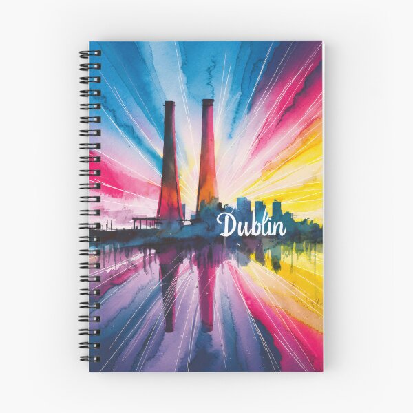 Item preview, Poolbeg Generating Station - Artistic Dublin Illustration designed and sold by Peppermonkeys.