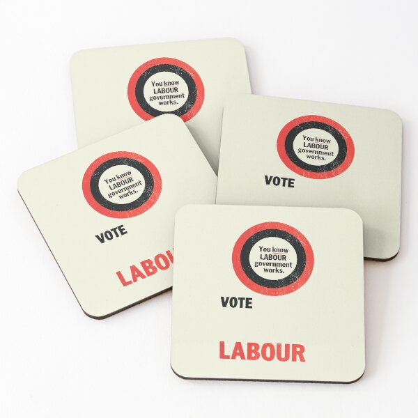 Item preview, Vote Labour (Vintage UK Poster) designed and sold by politicalamity.