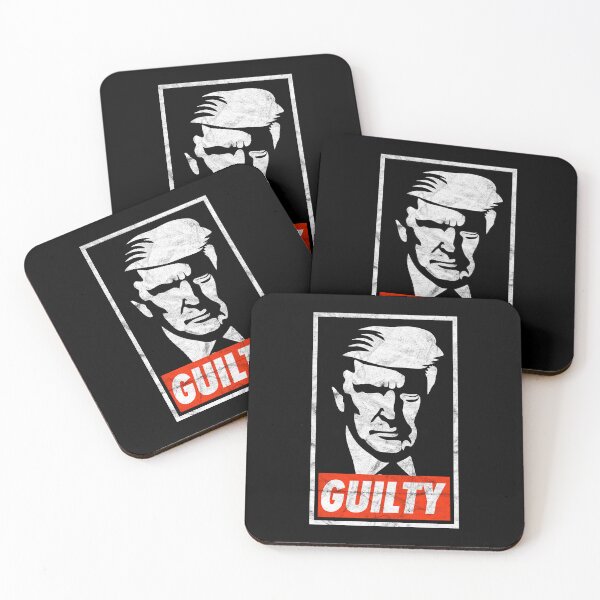 Item preview, Guilty Trump (Black Worn Look) designed and sold by politicalamity.