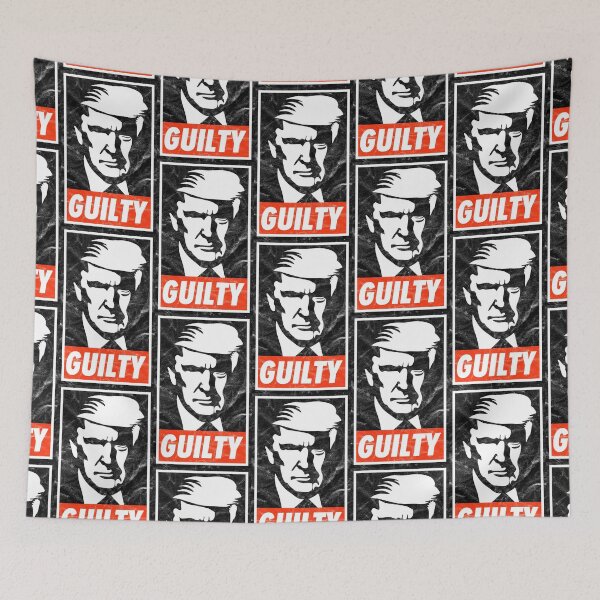 Item preview, Guilty Trump (White Worn Look) designed and sold by politicalamity.