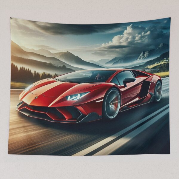 Item preview, Lamborghini sports car on a stunning road  designed and sold by miguelreeves.