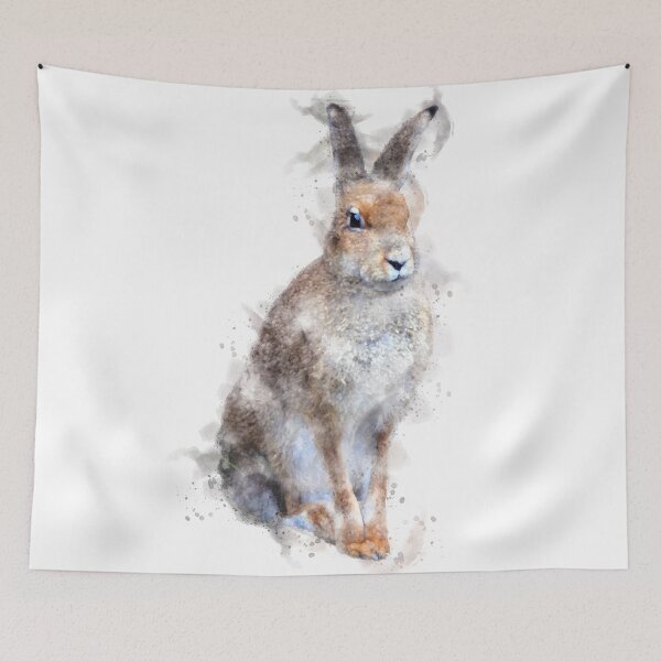 Item preview, Irish Hare Watercolour Artwork designed and sold by Typeglyphs.