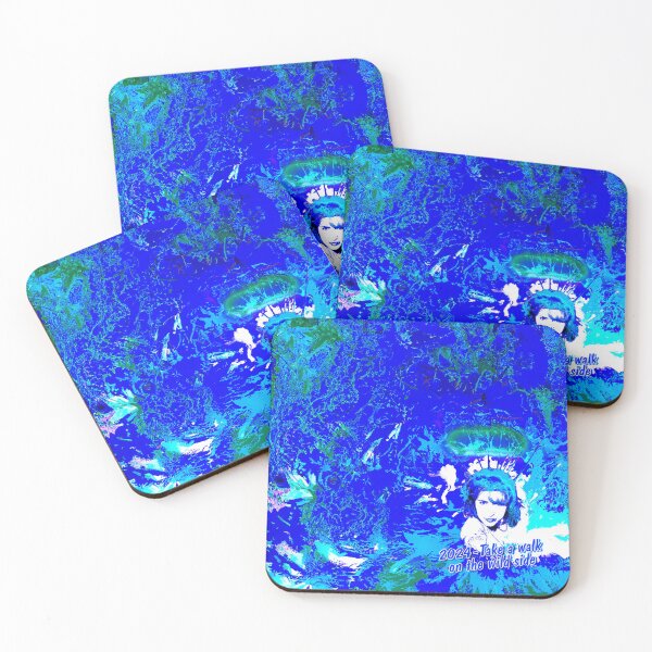 Item preview, SK Take a walk on the wild side in 2024 with blue background designed and sold by SueKnox.