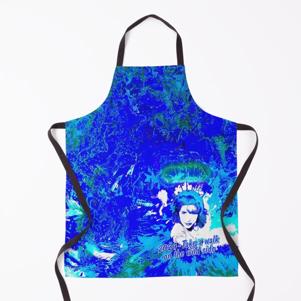 Item preview, SK Take a walk on the wild side in 2024 with blue background designed and sold by SueKnox.