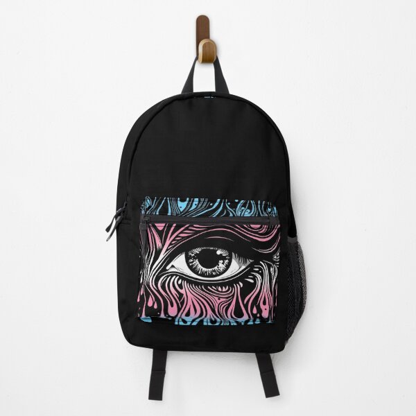 Item preview, Trippy Transgender Pride Flag Colored Eye, Trans Mystic Rave Design designed and sold by Travelslightly.