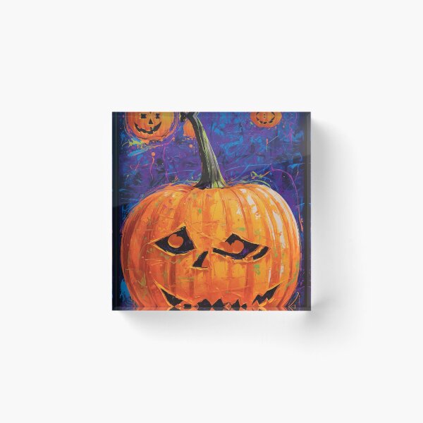 Item preview, Spooky Pumpkin Halloween Poster designed and sold by Sadia Jannat.