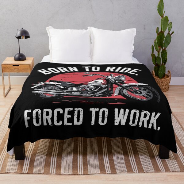 Item preview, Motorcycle Riding Born To Ride, Forced to Work designed and sold by Ikibrai.