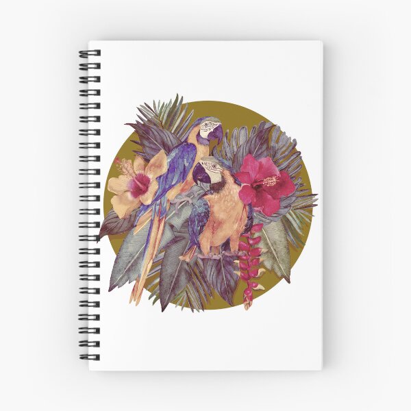 Item preview, Vintage Tropical Macaws Jungle Bouquet designed and sold by Sketchbook Designs.