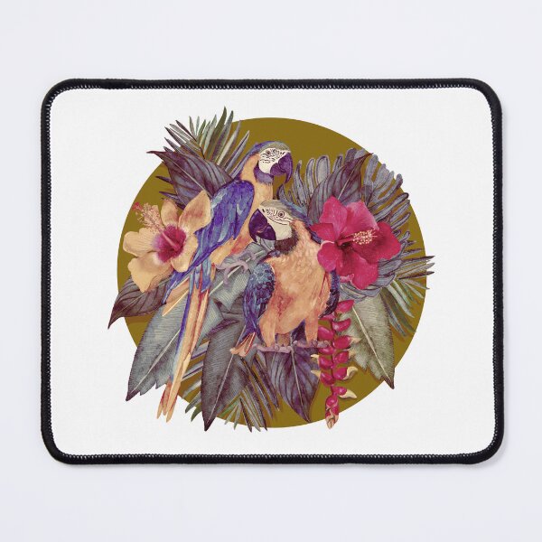 Item preview, Vintage Tropical Macaws Jungle Bouquet designed and sold by Sketchbook Designs.