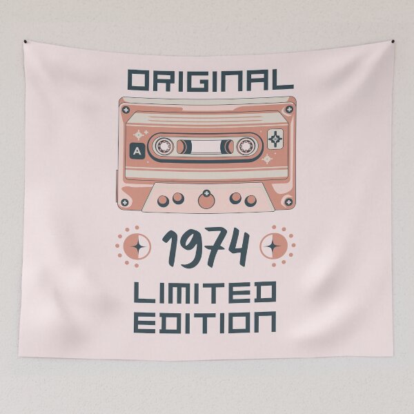 Artikelvorschau, Kopie der limitierten Auflage des Vintage-Geschenks zum 50. Geburtstag von 1974 entworfen und verkauft von CyberArtistOne.