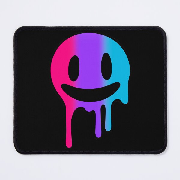 Item preview, Melting Smiley Face Androgynous Pride Flag Colors, Trippy Drip Rave Androgyne Design, Pride Festival designed and sold by Travelslightly.