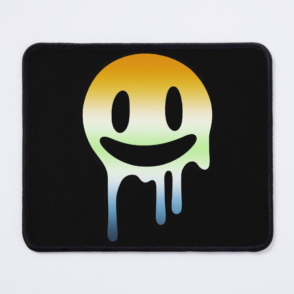 Item preview, Melting Smiley Face AroAce Agender Pride Flag Colors, Trippy Drip Rave AroAce Agender Design, Pride Festival designed and sold by Travelslightly.