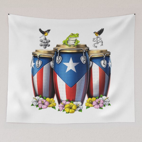 Item preview, Puerto Rico Boricua Drums designed and sold by underheaven.