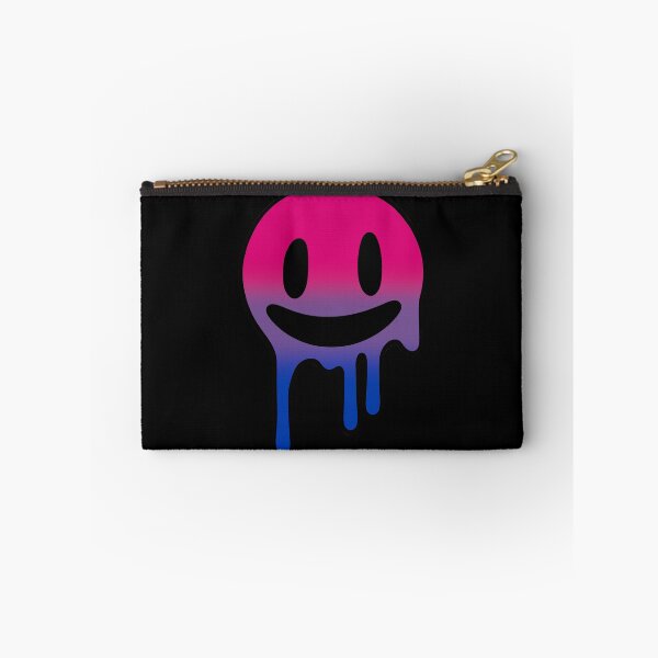Item preview, Melting Smiley Face Bisexual Pride Flag Colors, Trippy Drip Rave Bi Design, Pride Festival designed and sold by Travelslightly.