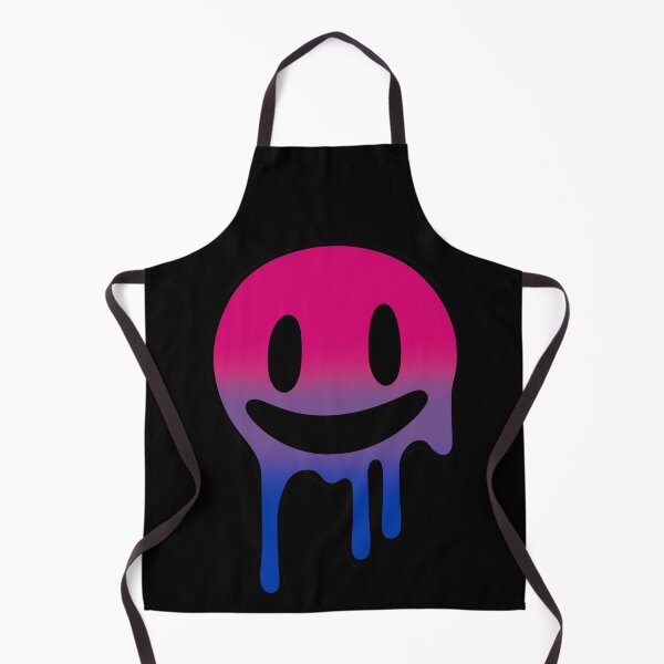 Item preview, Melting Smiley Face Bisexual Pride Flag Colors, Trippy Drip Rave Bi Design, Pride Festival designed and sold by Travelslightly.