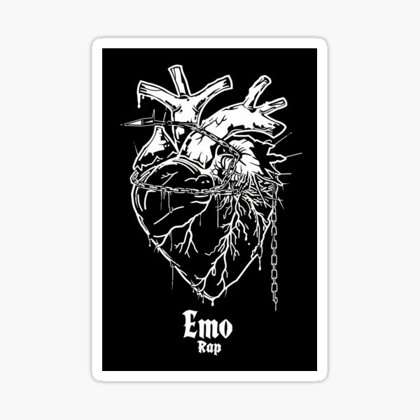 Item preview, Gothic Emo Rap Heart designed and sold by Piotrek0001.