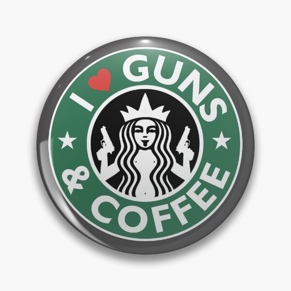 Item preview, I love Guns & Coffee Green Military Firearm Pistol logo designed and sold by 9un5.