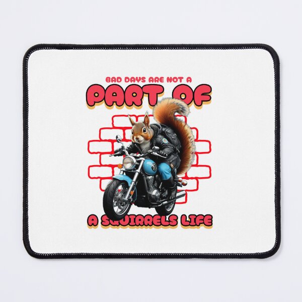 Item preview, Squirrel in a Black leather Jacket riding a Motorcycle designed and sold by EmeraldCauldren.