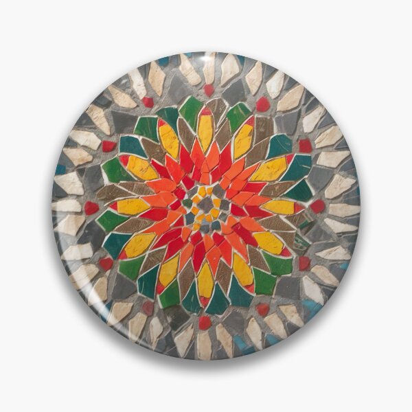 Item preview, Blue Floral Mosaic Art designed and sold by Tamas Das.