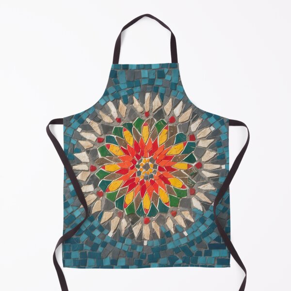 Item preview, Blue Floral Mosaic Art designed and sold by Tamas Das.