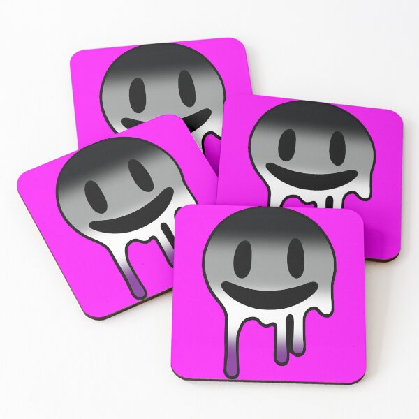 Item preview, Melting Smiley Face Asexual Pride Flag Colors, Trippy Drip Rave Ace Design, Pride Festival designed and sold by Travelslightly.