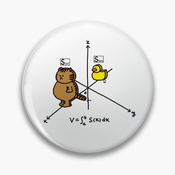 Item preview, a Cat and a Duck of volume integral in mathematics designed and sold by superbaechoo.