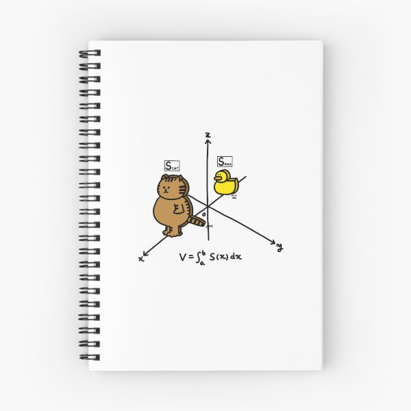 Item preview, a Cat and a Duck of volume integral in mathematics designed and sold by superbaechoo.