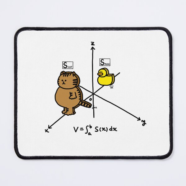 Item preview, a Cat and a Duck of volume integral in mathematics designed and sold by superbaechoo.