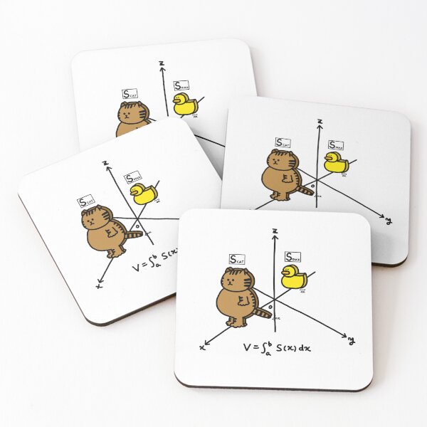 Item preview, a Cat and a Duck of volume integral in mathematics designed and sold by superbaechoo.