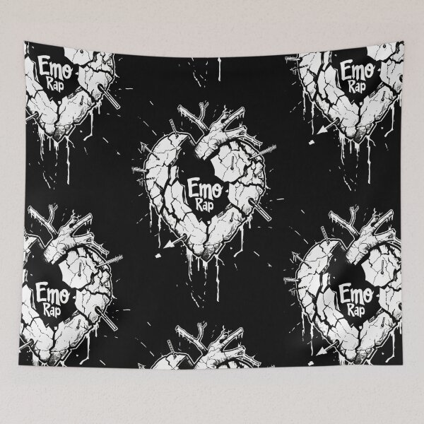Item preview, Gothic Emo Rap Heart designed and sold by Piotrek0001.