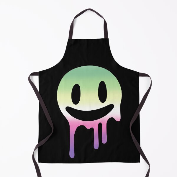 Item preview, Melting Smiley Face Genderfae Pride Flag Colors, Trippy Drip Rave Genderdoe Design, Pride Festival designed and sold by Travelslightly.