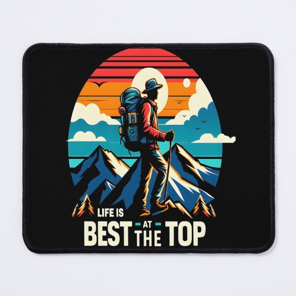 Item preview, Life Is Best At The Top - For Hikers And Travellers designed and sold by AlphaTeez.