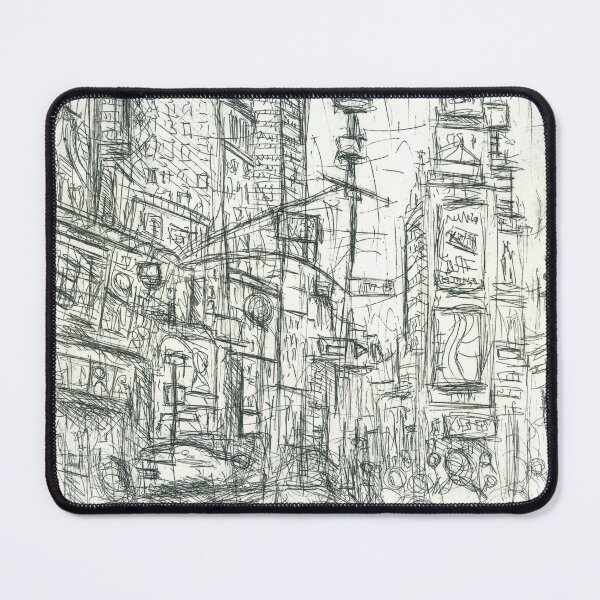 Item preview, Times Square , New York , Drypoint Etching designed and sold by Luke Bailey.
