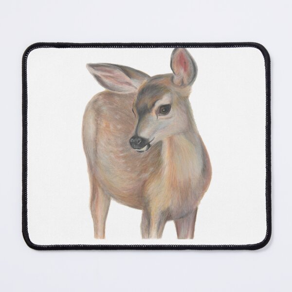 Item preview, Deer Artwork of a little baby Bambi like fawn. Sweet little deer drawing.  designed and sold by RachaelCurryArt.