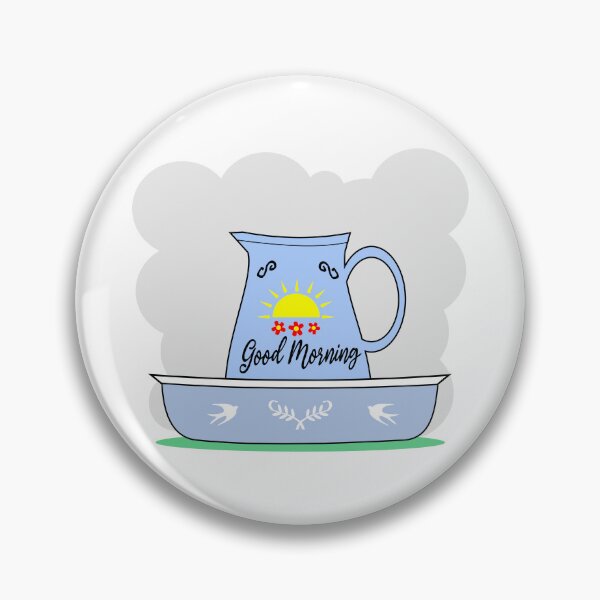 Item preview, Good morning, jug and wash bowl designed and sold by ZnDigitalPrints.