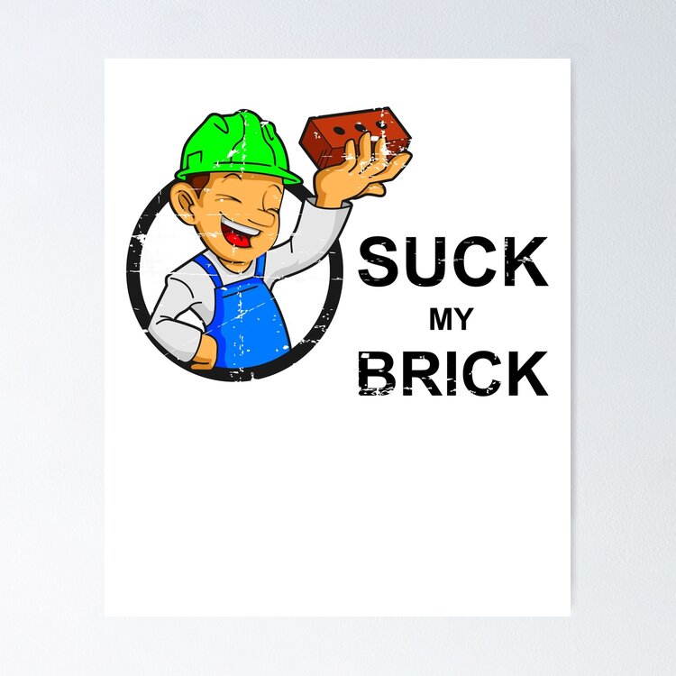 Funny, Humorous Tee for Bricklayers Sticker