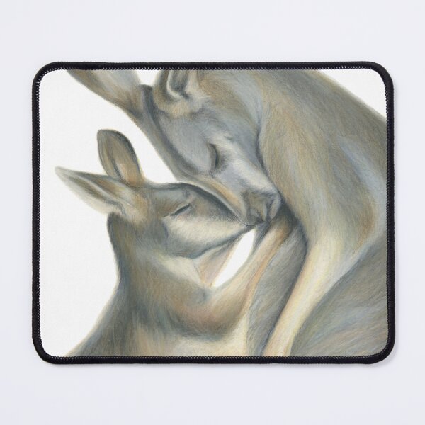 Item preview, Kangaroo Love Drawing designed and sold by RachaelCurryArt.
