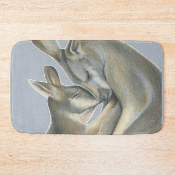 Item preview, Kangaroo Love Drawing  designed and sold by RachaelCurryArt.