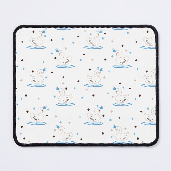 Item preview, Enchanted Swan Lake - Fairy Tale Crowned Swan Pattern designed and sold by FlinArt.