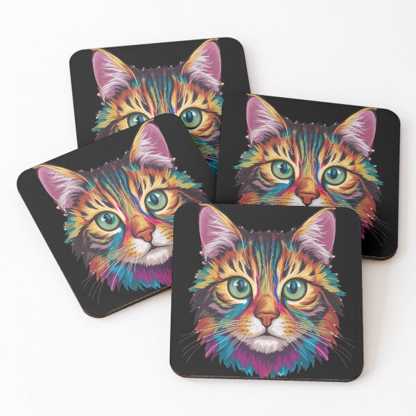 Item preview, majestic  colorful cat designed and sold by BNZ3.
