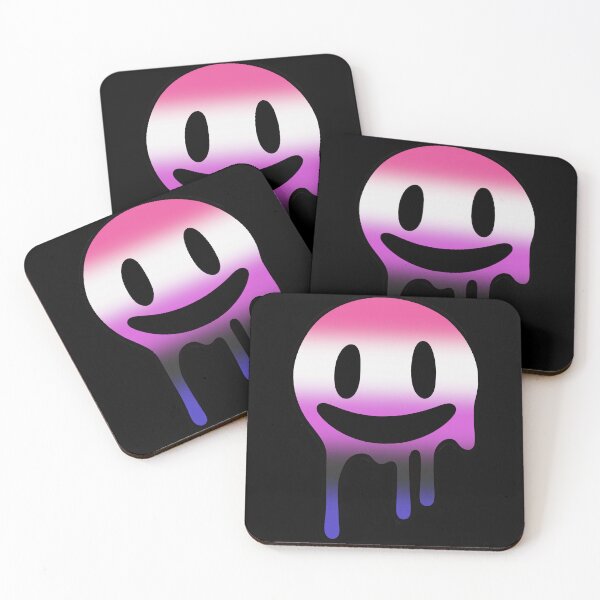 Item preview, Melting Smiley Face Genderfluid Pride Flag Colors, Trippy Drip Rave Genderfluid Design, Pride Festival designed and sold by Travelslightly.
