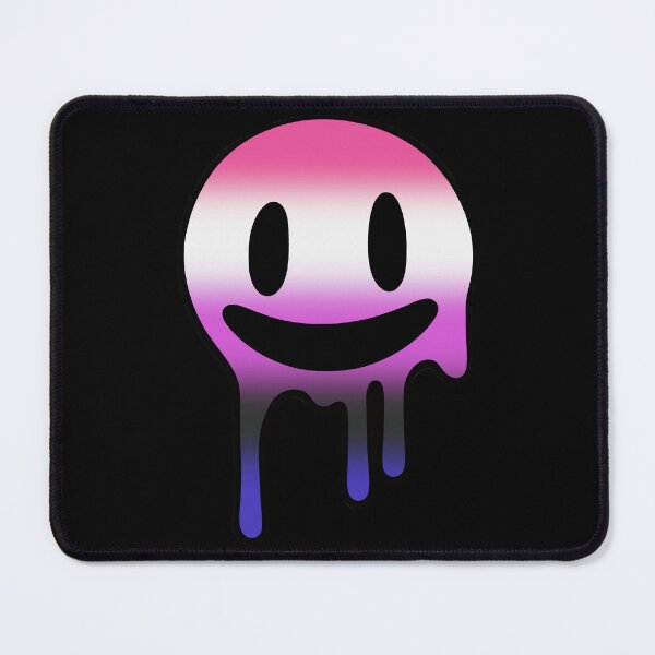 Item preview, Melting Smiley Face Genderfluid Pride Flag Colors, Trippy Drip Rave Genderfluid Design, Pride Festival designed and sold by Travelslightly.