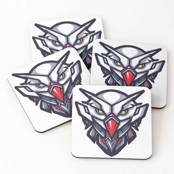 Item preview, cyborg red hawk head gamer for mascot esport logo and icon designed and sold by asep sarifudin.